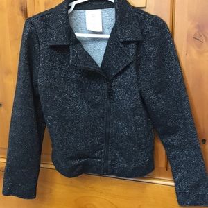 Moto long sleeve coat